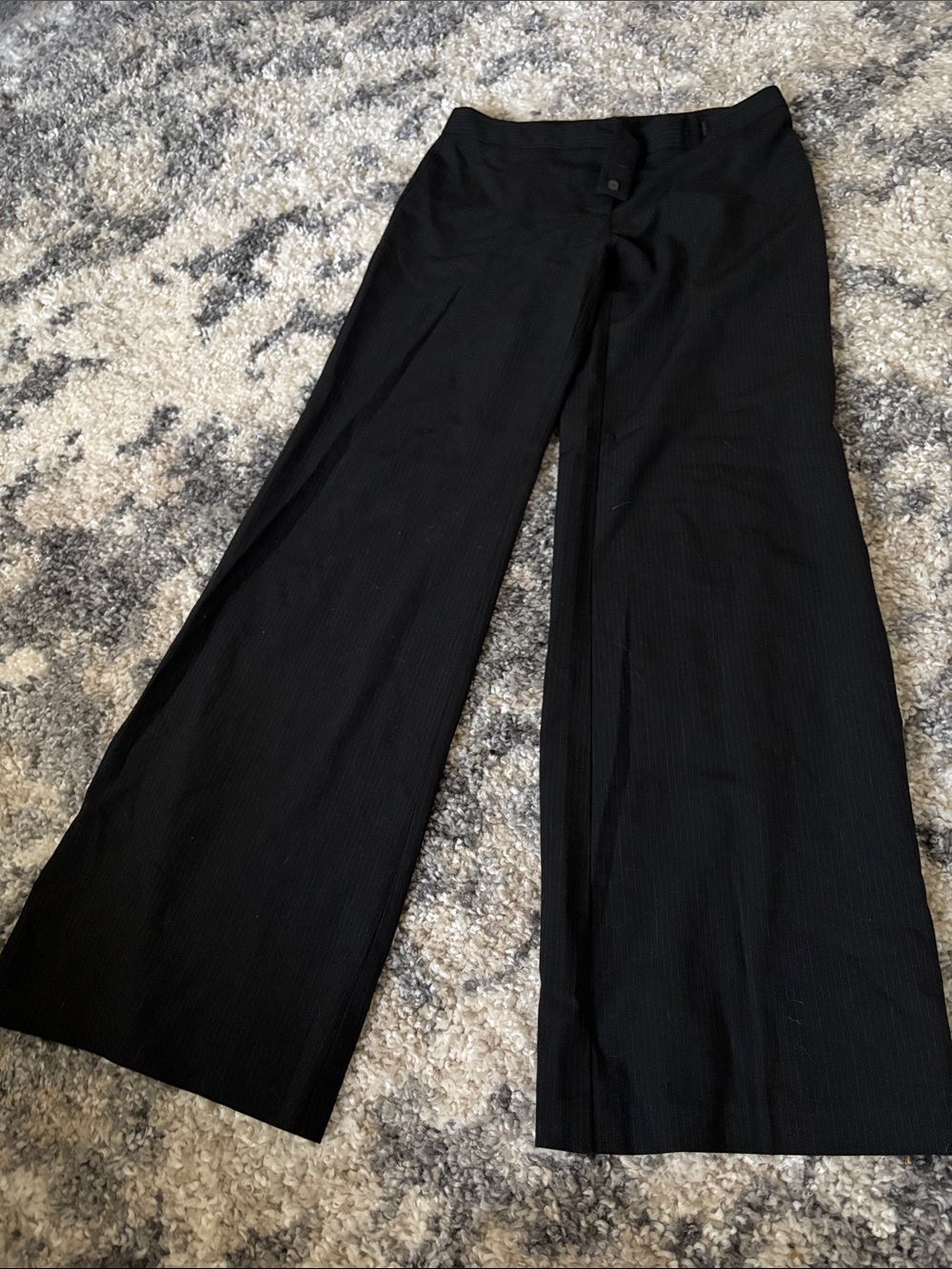 Black Wide-Leg Women's Pants